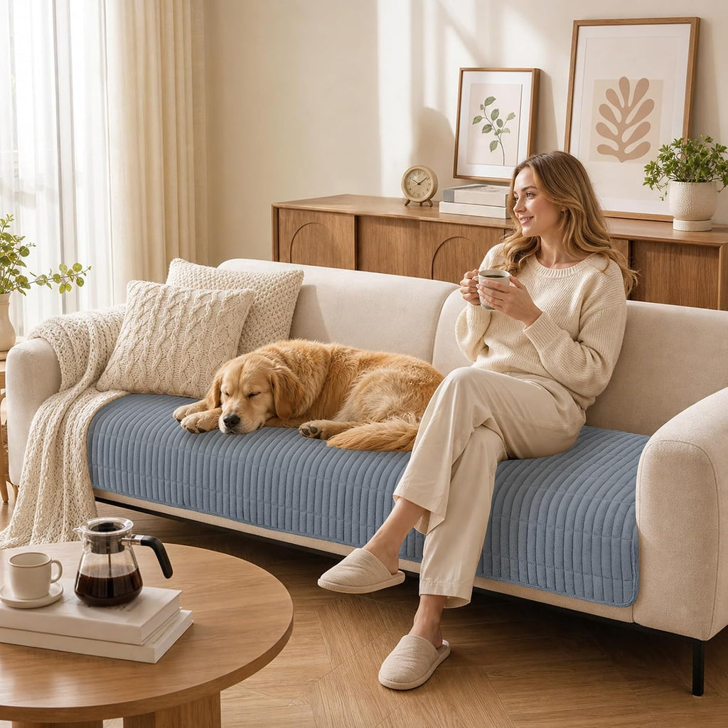 Couch Covers for Dogs, Non Slip Plush Washable Sofa Cover for Pets