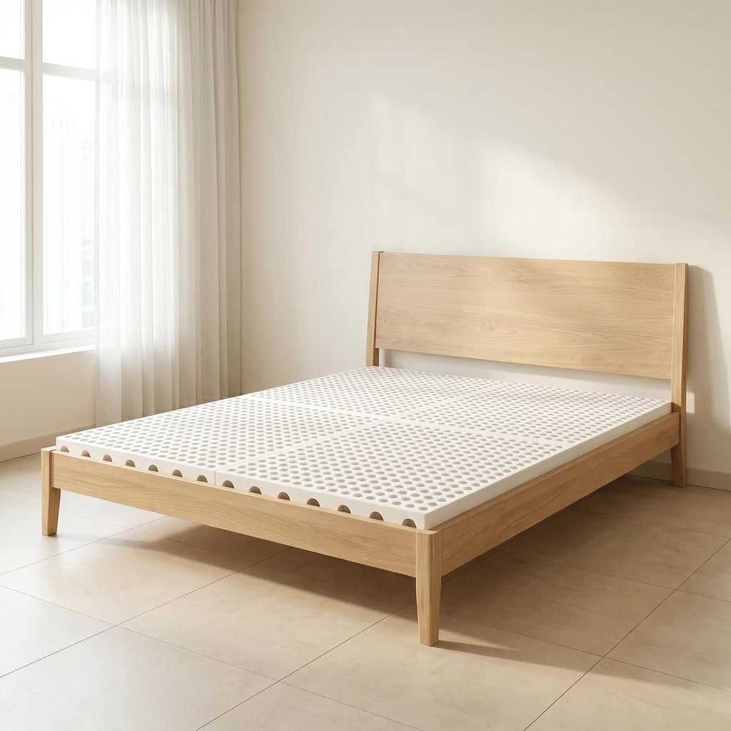 Foldable Floor Bed Frame, Japanese Tatami Mat Style Platform Bed Base, Bed Plate for Futon Frame Mattress, Floor