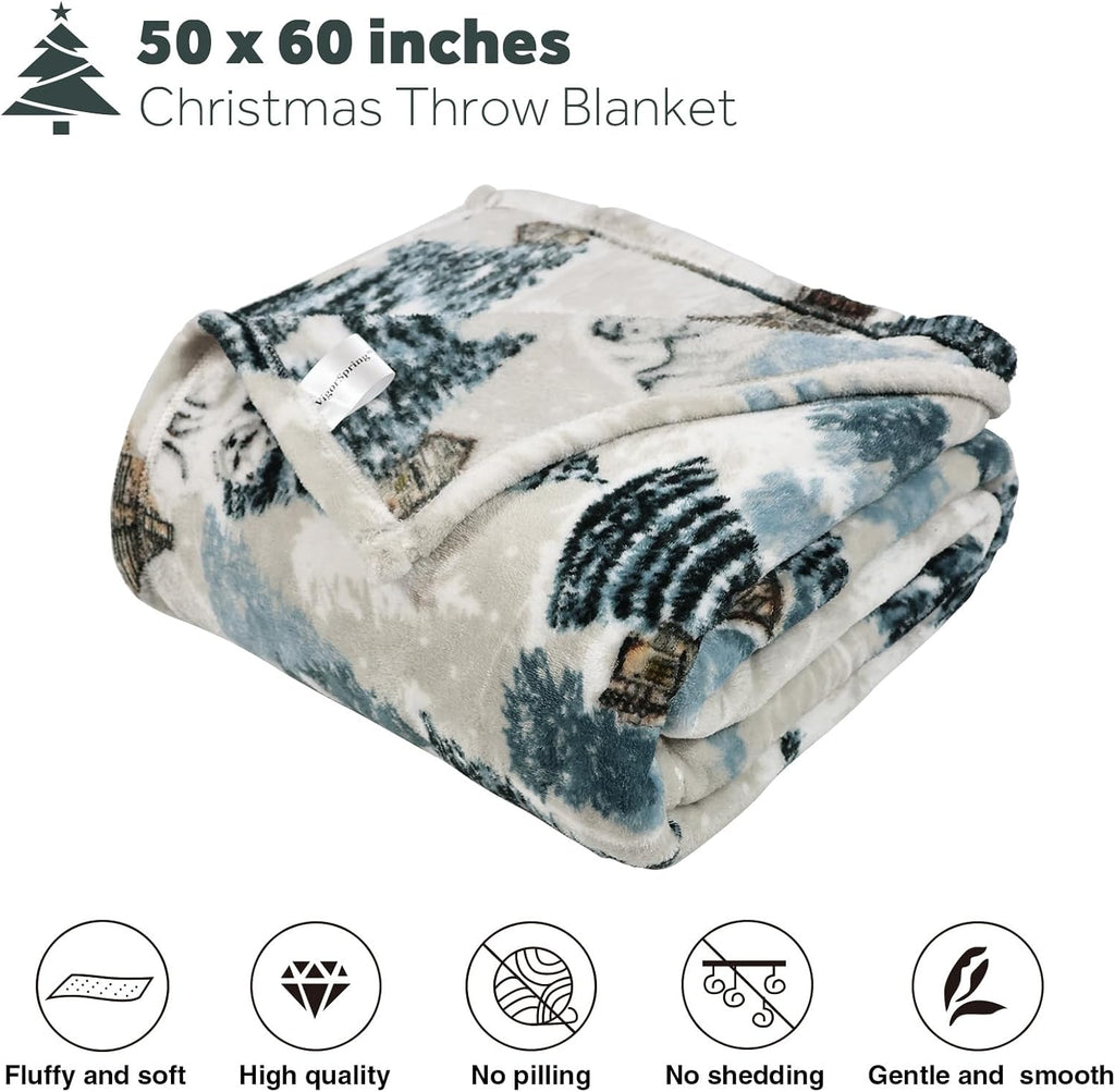 Ultra Soft Christmas Throw Blanket -50x60 Inch