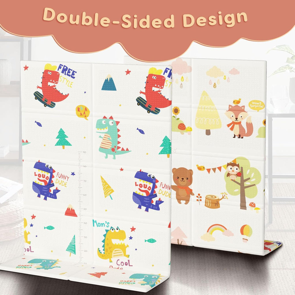 74" × 50" Baby Play Mat for Floor, Baby Playmat for Playpen, Thick Ultra Soft Playpen Mat for Playing or Crawling