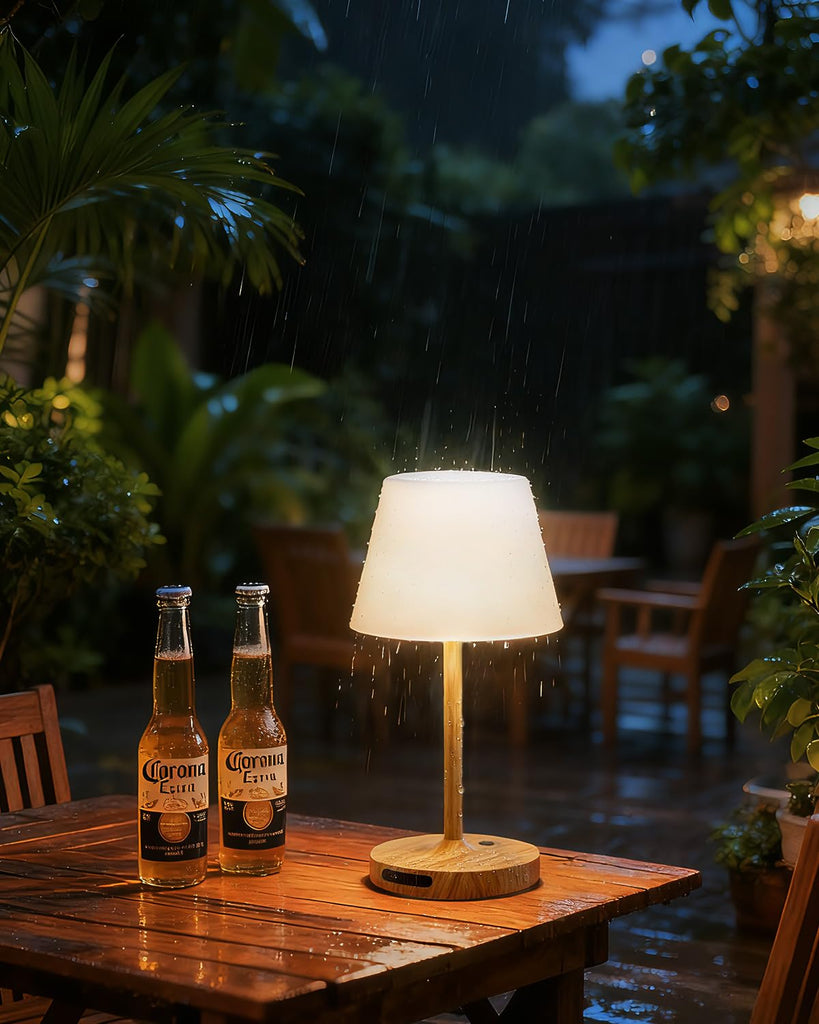 Outdoor Waterproof Shower Lamp, 5200mAh Rechargeable Bathroom Lamp