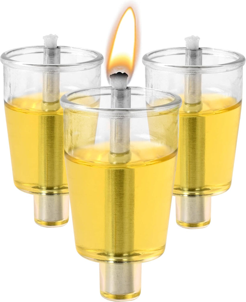Pre-Filled Oil Cup Candles - Hanukkah Candles EZ Lights - Jelled 100% Olive Oil with Cotton Wick in Plastic Cup - Set of 44