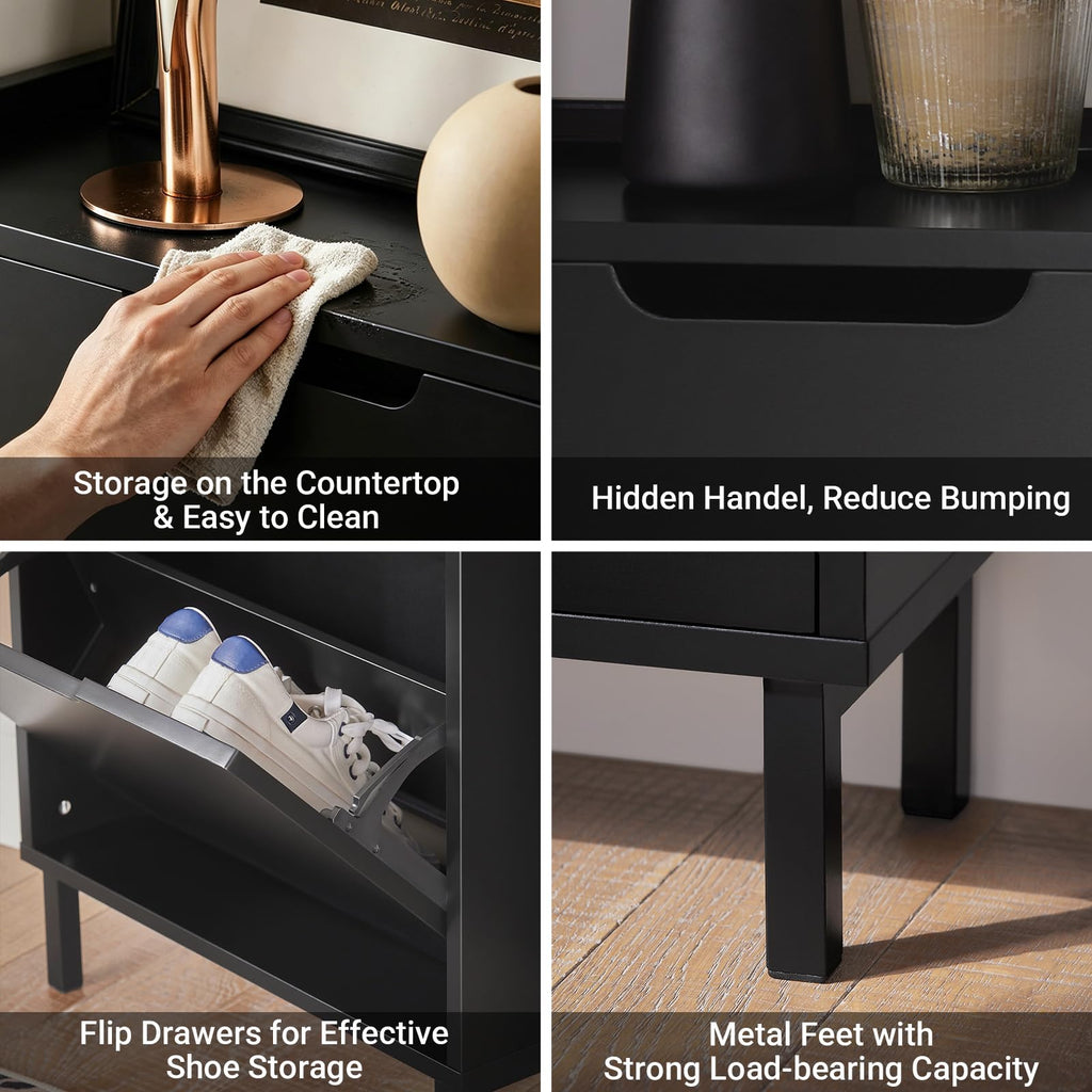 Slim Shoe Cabinet Entryway