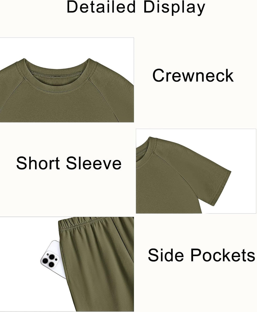 Boys Short Sets 2 Piece Summer Outfits Matching Set