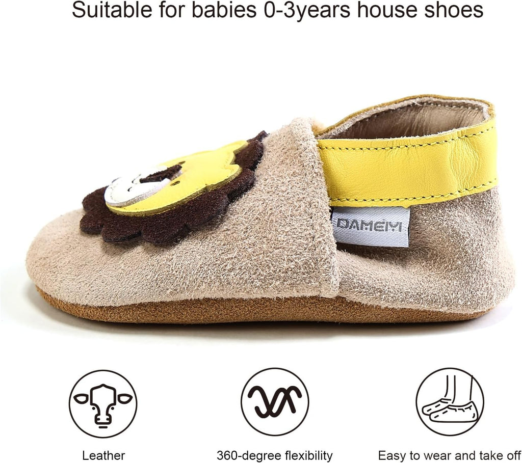 Baby Shoes Genuine Leather Soft Sole Non-Slip 0-3 Yrs Toddler Moccasins