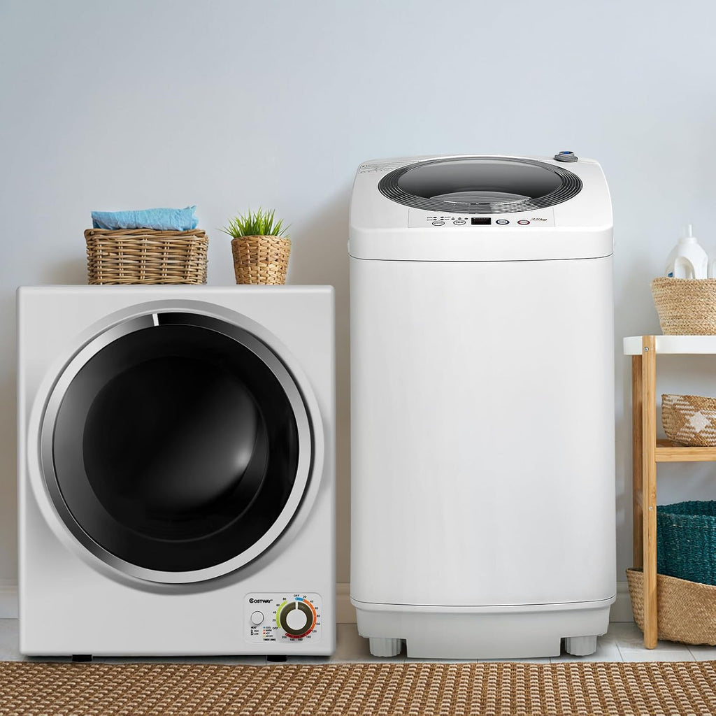 Washer and Dryer Combo Set, 8Lbs Capacity Portable Washing Machine with 6 Wash Programs and 1.5 Cu.Ft. Tumble Laundry