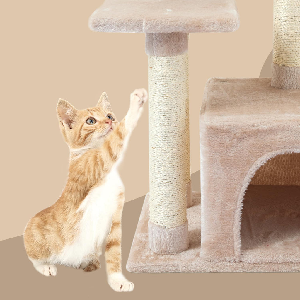 Cute Cat Tree Kitten Cat Tower Condo Cat Furniture Sisal Scratching Posts B