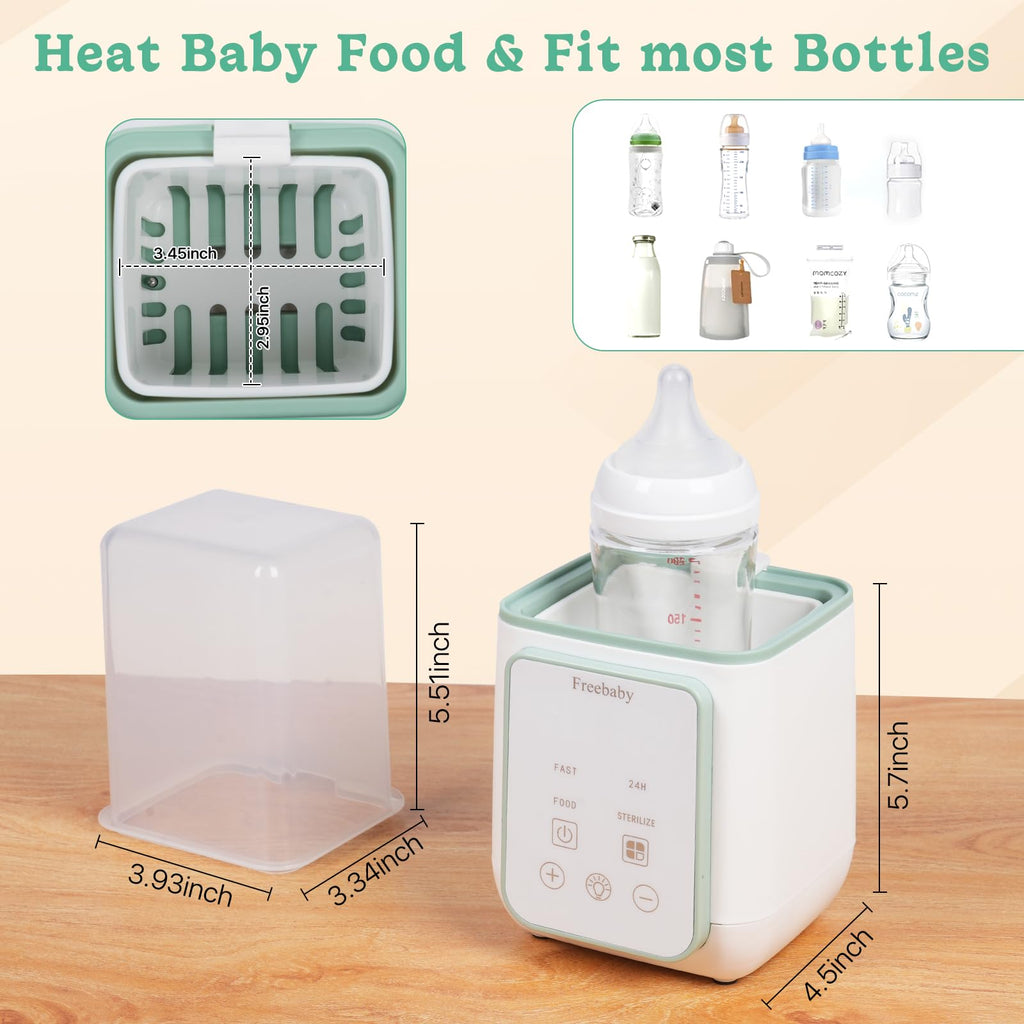 Bottle Warmer, 10-in-1 Fast Baby Bottle Warmer for Breast Milk & Formula,Milk Warmer with Multi-Temperature
