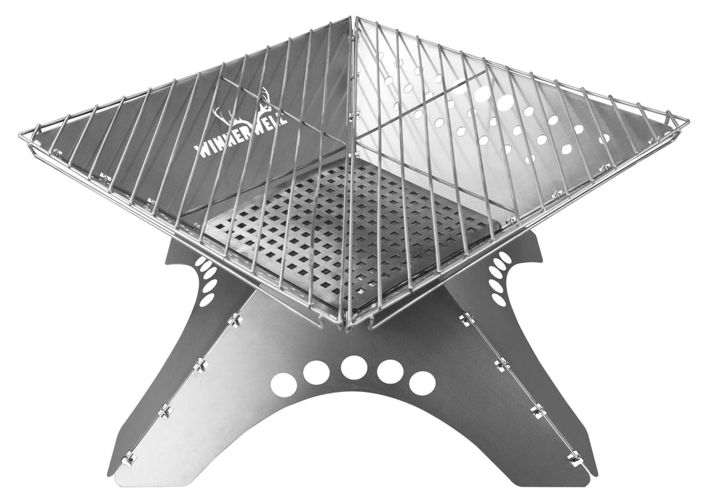 Flatfold Fire Pit - XL | Portable Stainless Steel Fire Pan
