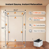 TOREAD Portable Steam Sauna for Home, Personal Full Body Sauna Tent with 2.6L 1000W Steamer