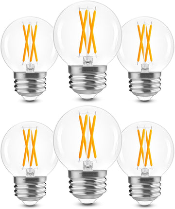 E26 G16.5 Edison LED Globe Bulbs, 2700K Warm White, 40W Equivalent