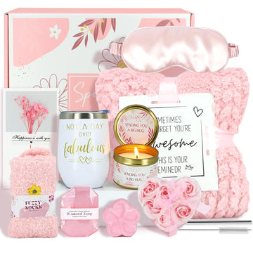 Birthday Gifts for Women Pink Mother's Day Self Care Get Well Soon Gifts