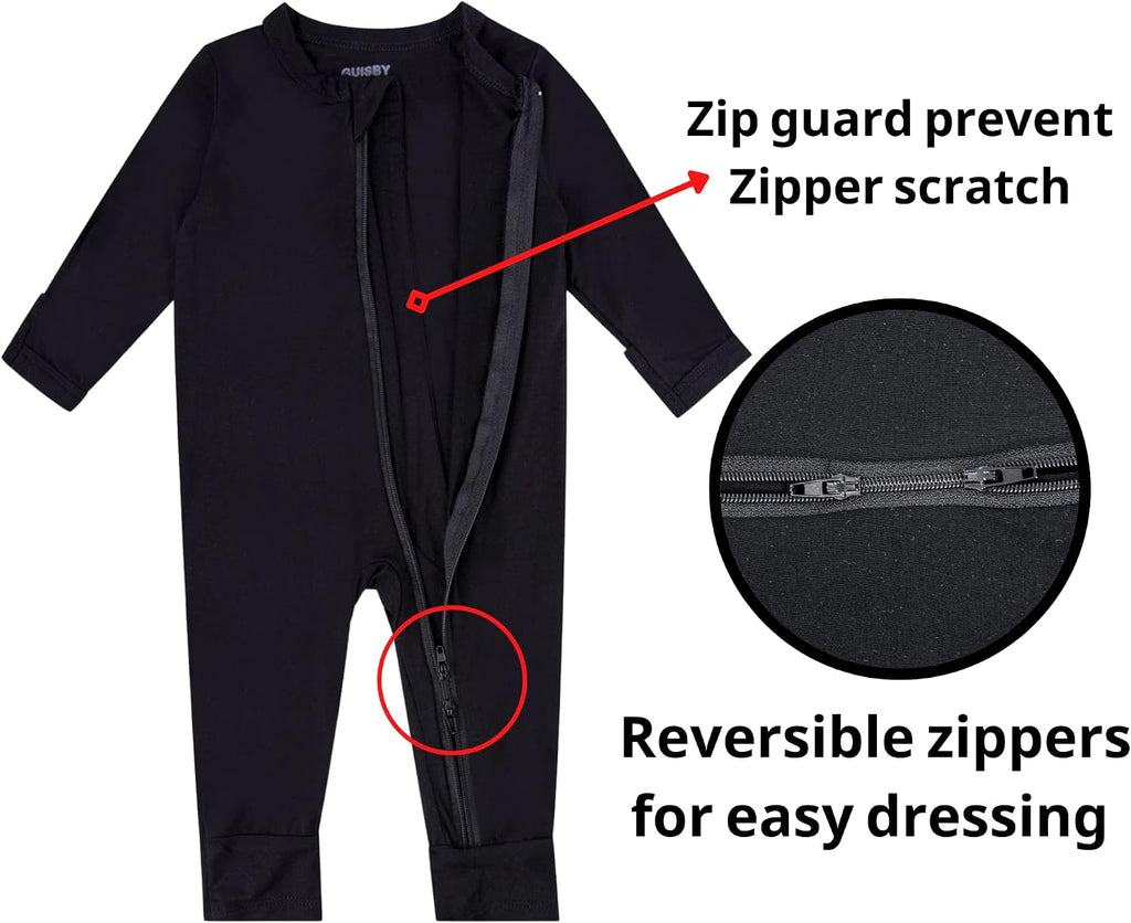 Baby Rayon Footless Snug Sleepers, Way Zip Footless Pajamas Pack