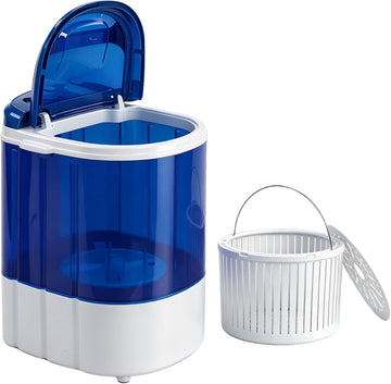 Portable Washing Machine, Single Tub Small Laundry Washer 5.7 lbs Washing Capacity for Apartments, Dorms,Traveling, RV
