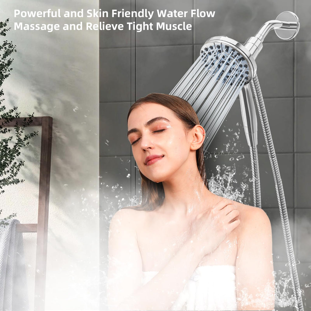 9 Settings High Pressure Magnetic Shower Head with Handheld