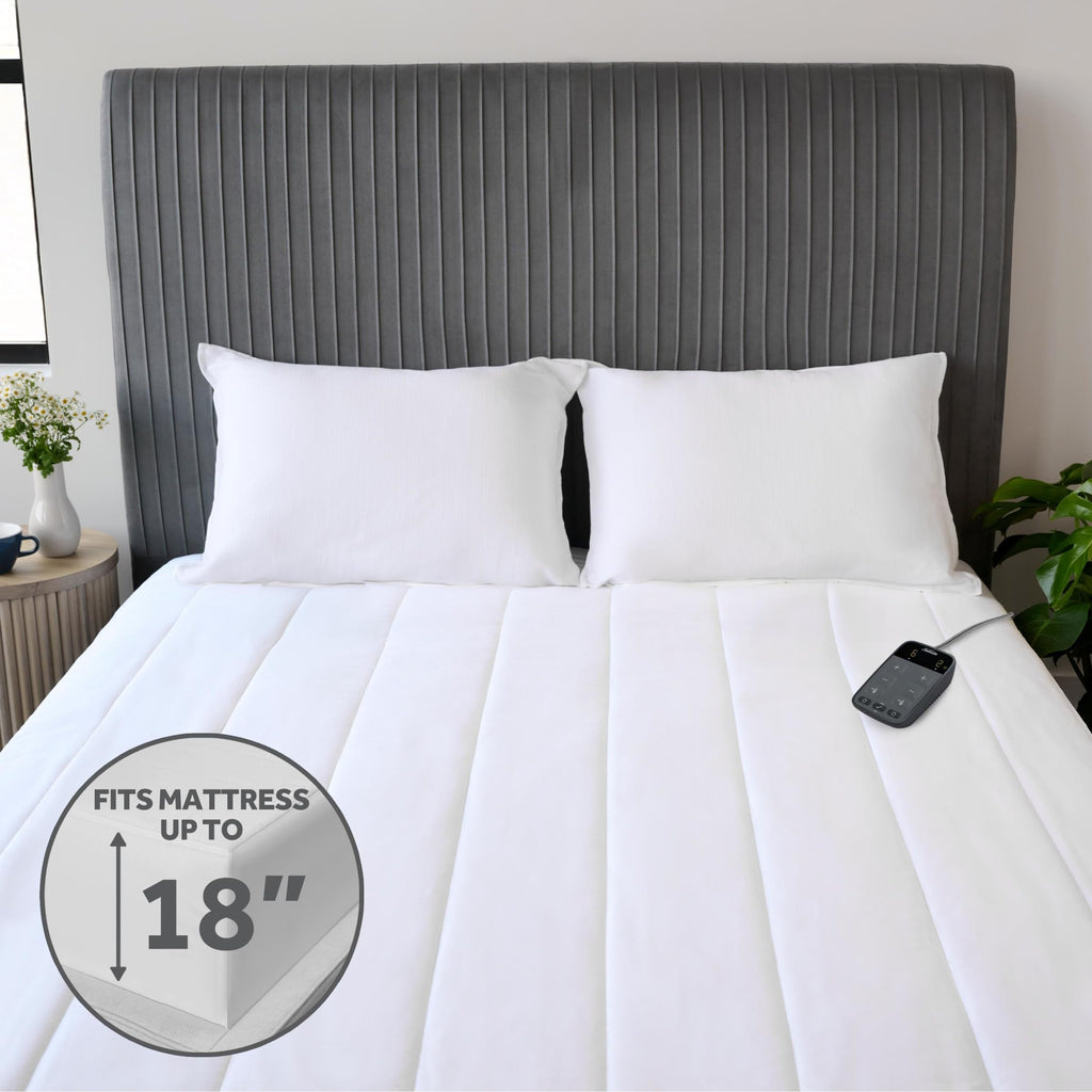 Wi-Fi Heated Mattress Pad, King 76 x 80 in, App & Voice Control