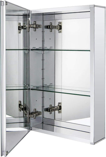 15 x 24 Medicine Cabinet, Two Adjustable Shelves, Recessed or Surface Mount | Bathroom Medicine Cabinet with Mirror