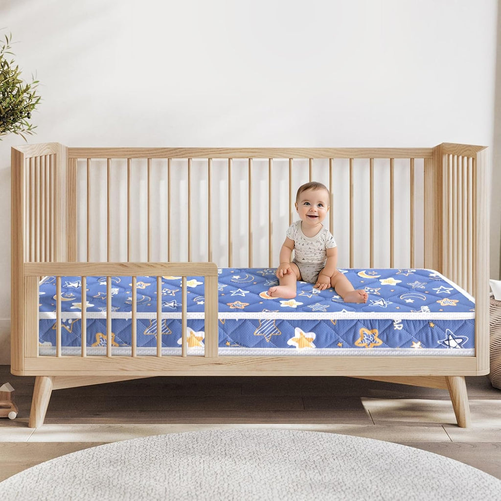 Premium Crib Mattress and Toddler Mattress 52" x 27.6" x 5",Firm,Breathable Hypoallergenic for Standard Cribs and