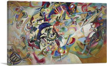 Composition VII 1913 Canvas Art Print Stretched Framed Painting Picture Poster Giclee Wall Decor by Wassily Kandinsky