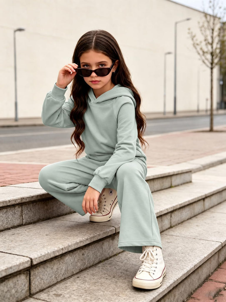 2 Piece Fall Outfits Pullover Hoodie Sweatsuit
