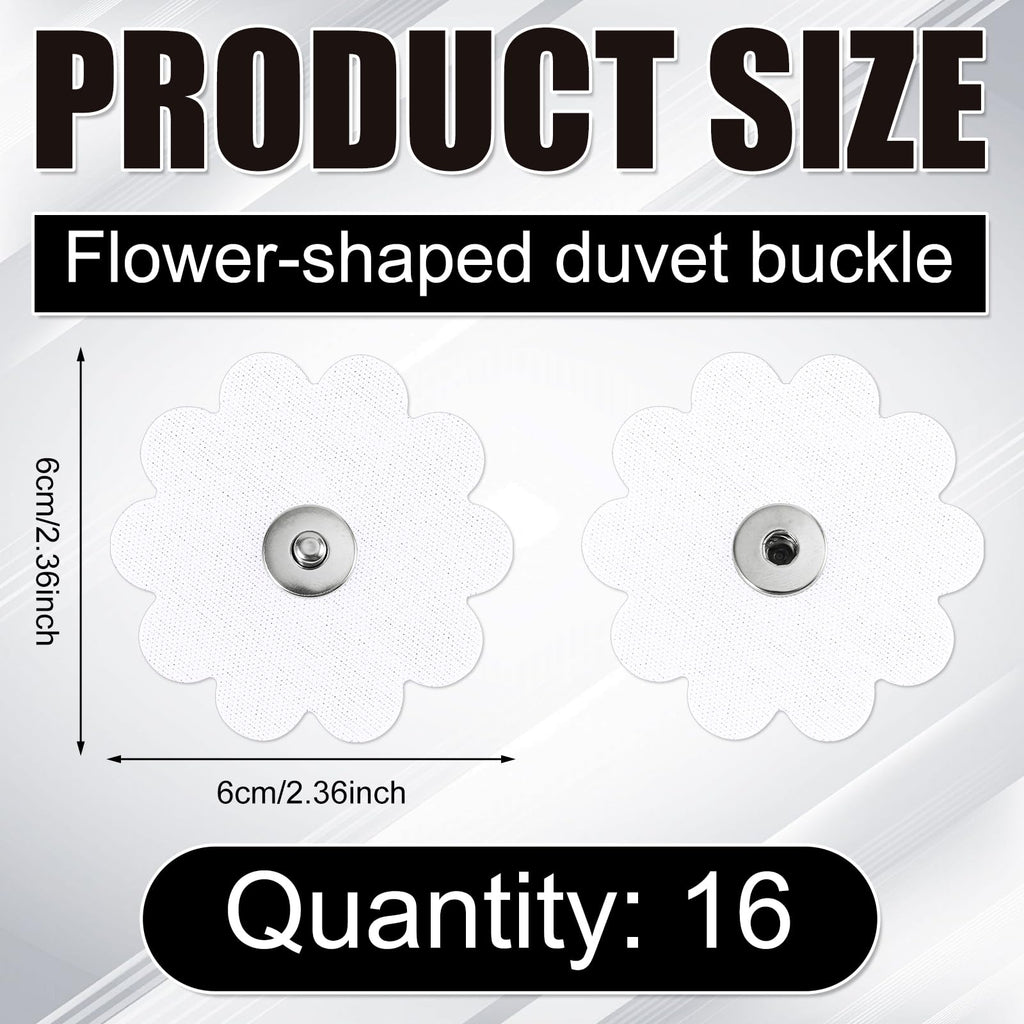 16pcs Duvet Metal Snaps to Hold Comforter