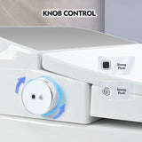 Heated Seat Smart Toilet, One Piece Toilet, Automatic Flush Tank Less Toilet without Bidet, with Foot sensor Flush