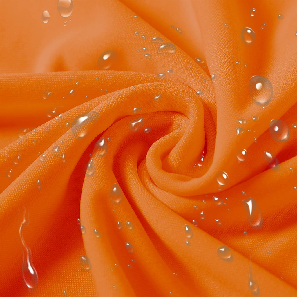 Orange Chair Cover 25PCS, Polyester Spandex Waterproof Stretch Dining Chair Covers, Protector for Party, Banquet