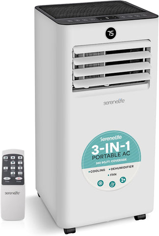8000 BTU Portable Air Conditioner, Small AC Unit with Dehumidifier and Fan, Mini AC Unit with 350 Sq. Ft. Coverage