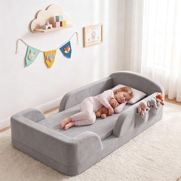 Toddler Floor Bed, No Assembly Needed Toddler Bed