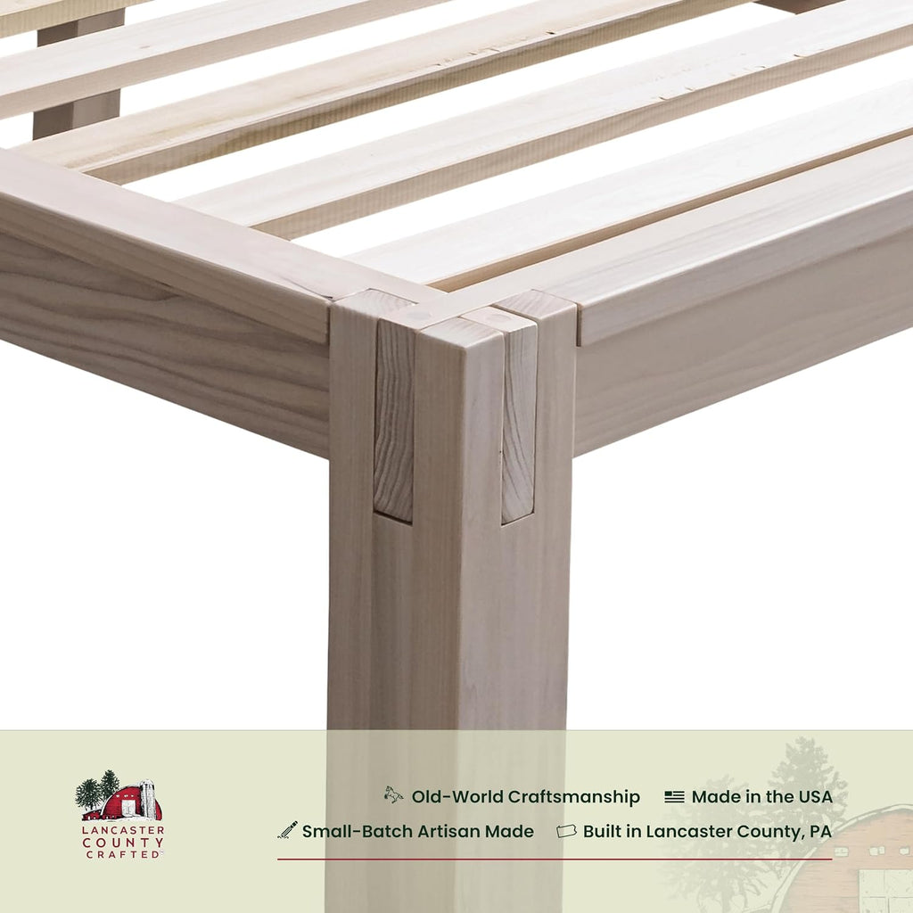 Kumi Bed, Japanese Joinery, Chestnut, Tool-Free Assembly