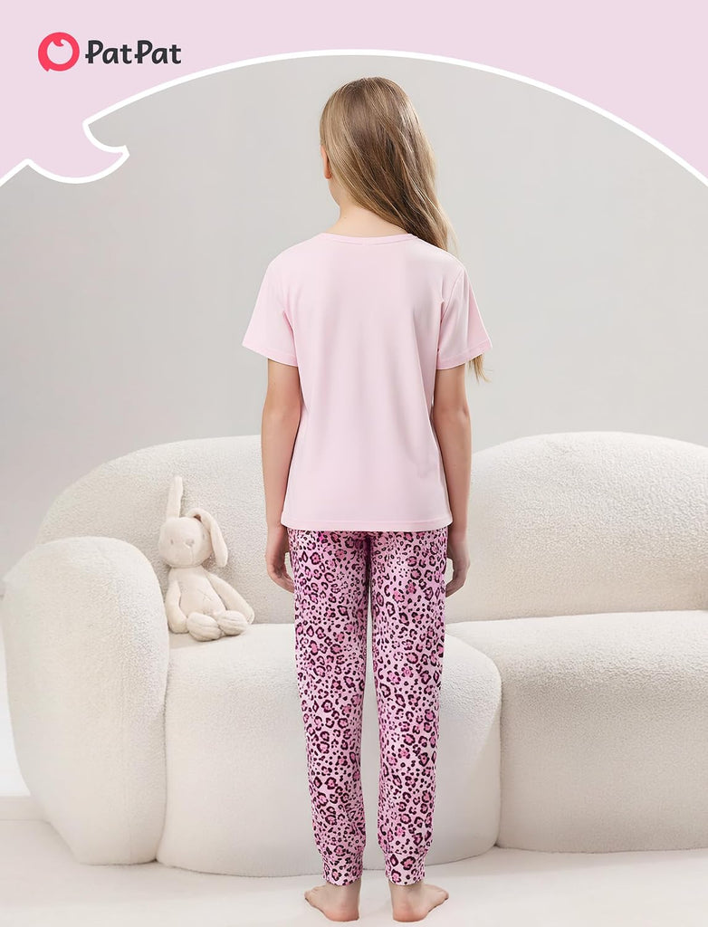 Girls Pajamas Set Kids 2 Piece Sleepwear Comfortable PJs