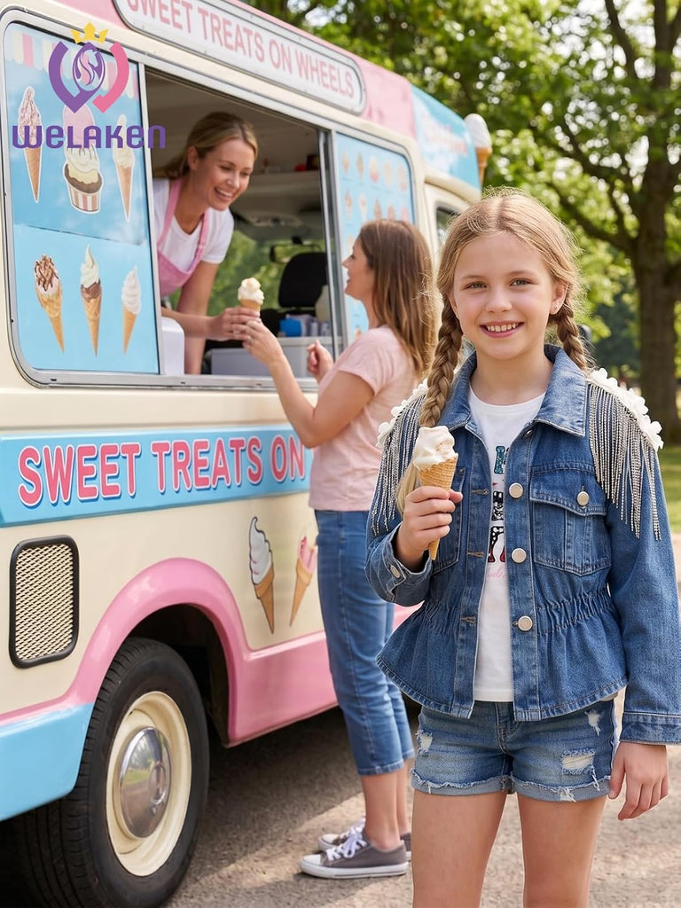 Girls Denim Jackets - Trendy Button-Up Outerwear for Kids