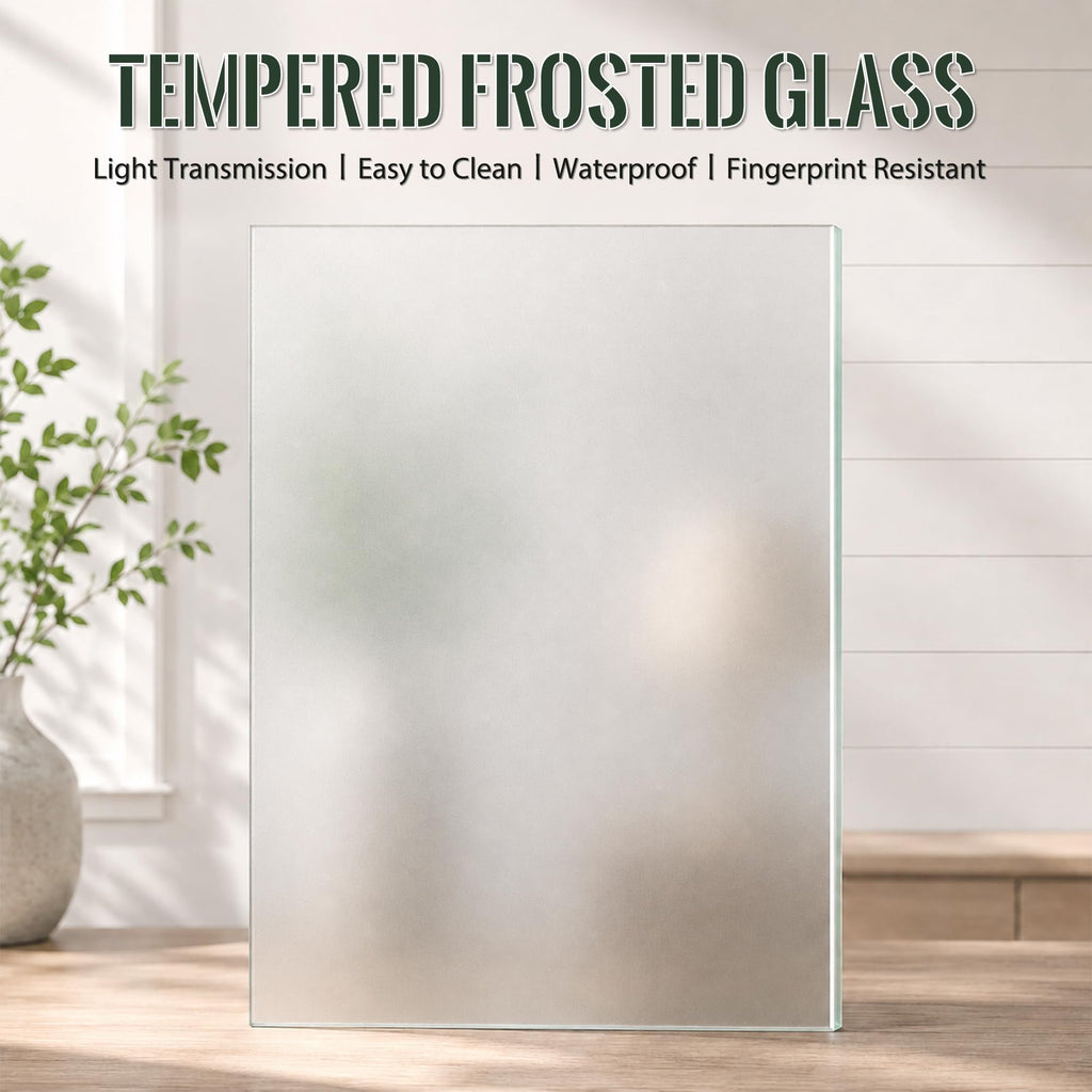 28" x 80" Interior Slab Door, Frosted Glass Pantry Door