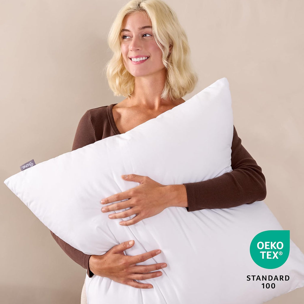 Throw Pillow Insert 18 x 18 Inches (, White) - Set of 2