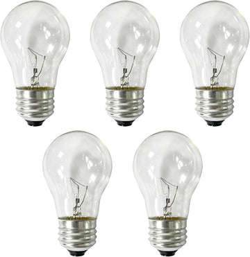 40W A15 Appliance Bulb for Lava Lamp, E26 Medium Base 120V, Compatible with Refrigerator, Microwave, Range Hood, Warm