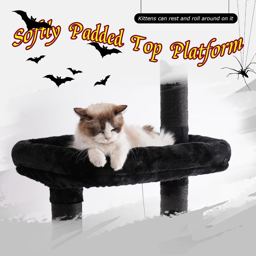 Cat Tree Tower, Adjustable Height, Floor to Ceiling