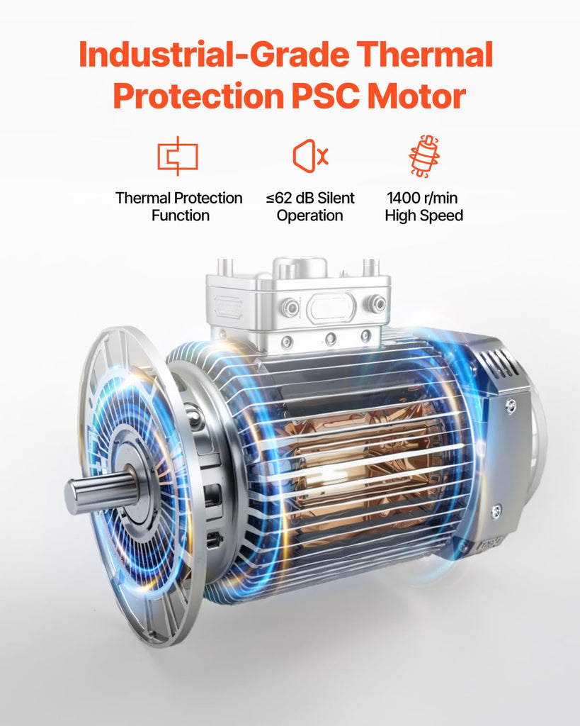 Industrial Pedestal Fan, 20 Inch 90-Degree Oscillating Fan, Height Adjustable Standing Fans with 3 Adjustable Speeds