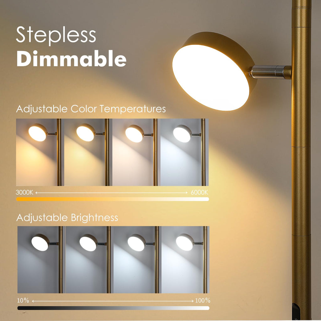 Tree Floor Lamp - Modern Gold Standing Lamp