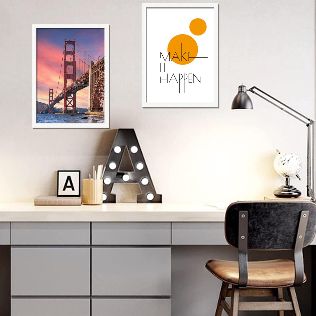 White 14x22 Picture Frame Set of 3, Gallery Wall Display Frames