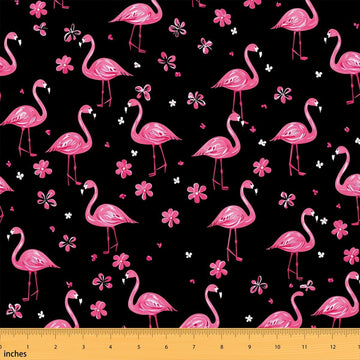 Flamingo Fabric By the Yard, 5 Yards