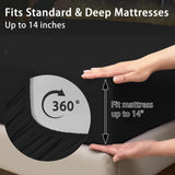 Comforter Set Queen, King Queen Black Gold Crown 7 Pcs Bedding for Kids and Adults