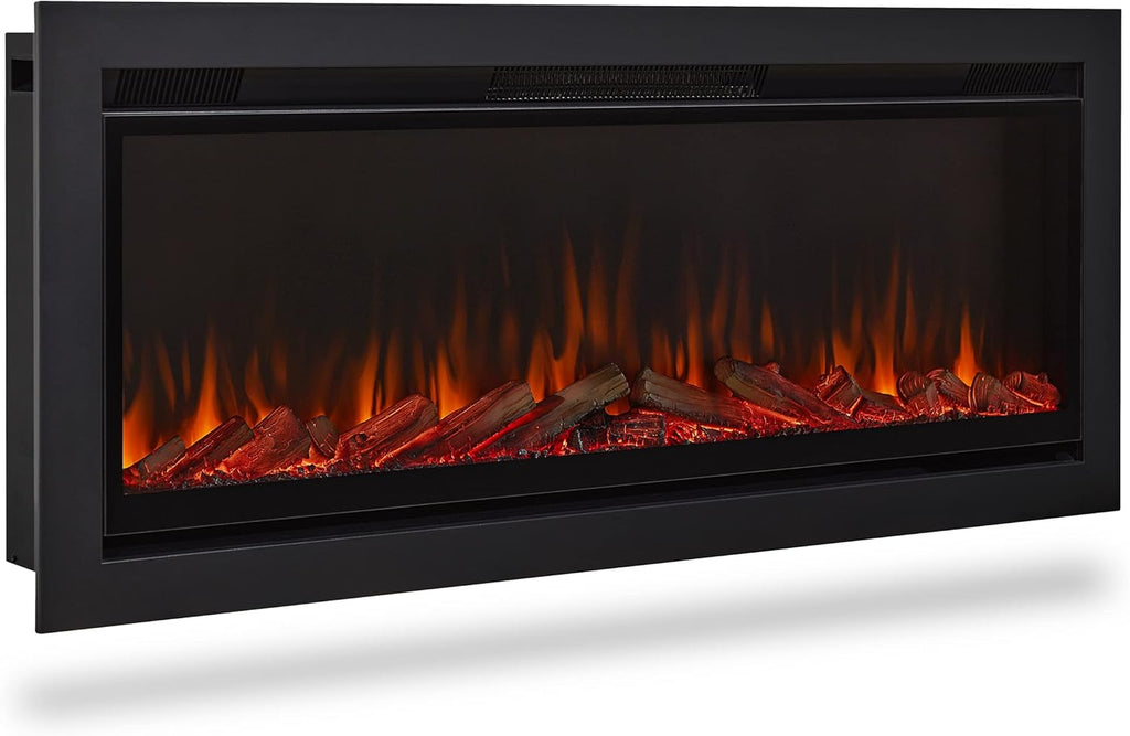 49" Wall-Mount or Recessed Electric Fireplace Insert