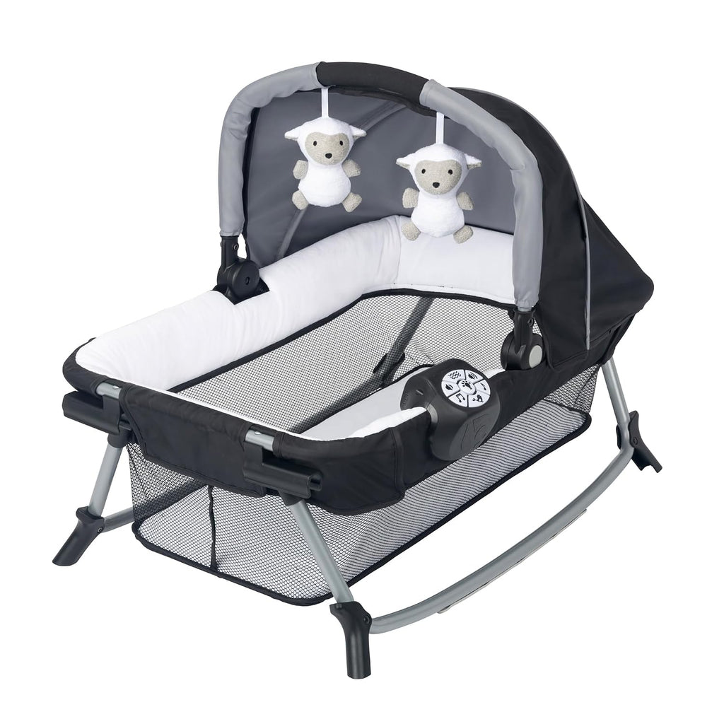 Retreat Nursery Center with Two Removable Rock A Bye Bassinets, Changing Table, Organizer, and Music Center
