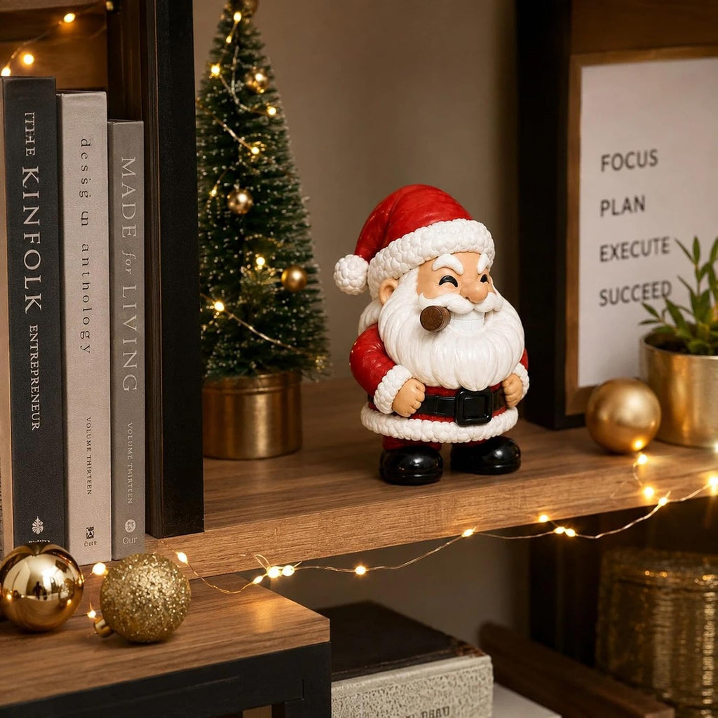 Santa Claus Figurine 3.27in Funny Christmas Tabletop Decor