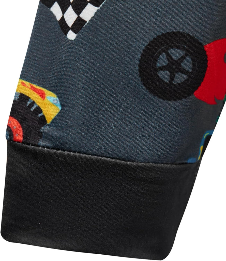 Boys 100% Cotton Pajamas for Kids 2 Piece Long Sleeve PJs Space Sleepwear for Toddler