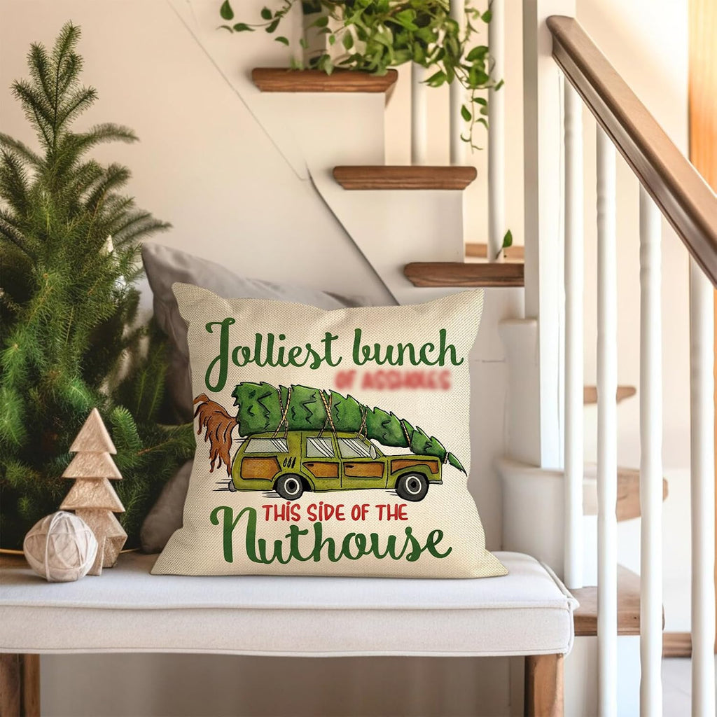 Christmas Vacation Throw Pillow Cover - Set of 4