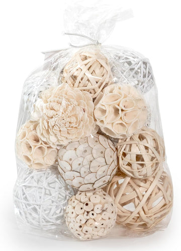Decorative Balls Orbs Bag (White)