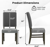Dining Chairs Set of 4, Mid-Century Velvet Fabric Upholstered Chairs with Rubber Wood Legs, Thick Padded Seat