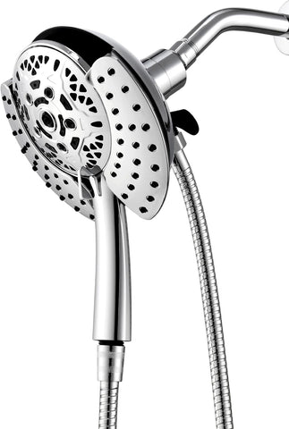 Shower Head with Handheld High Pressure: INAVAMZ Hand Held Shower Head & Rain Shower Head 2-IN-1 Shower Head with 59"