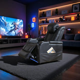 Home Theater Seating Seats, Game Movie Theater Chairs Theater Recliner Sofa with 7 Colors Ambient Lighting